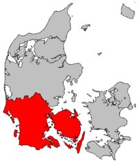 استان سیددانمارک در نقشهٔ دانمارک