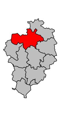 Kanton na mapě arrondissementu Sarlat-la-Canéda