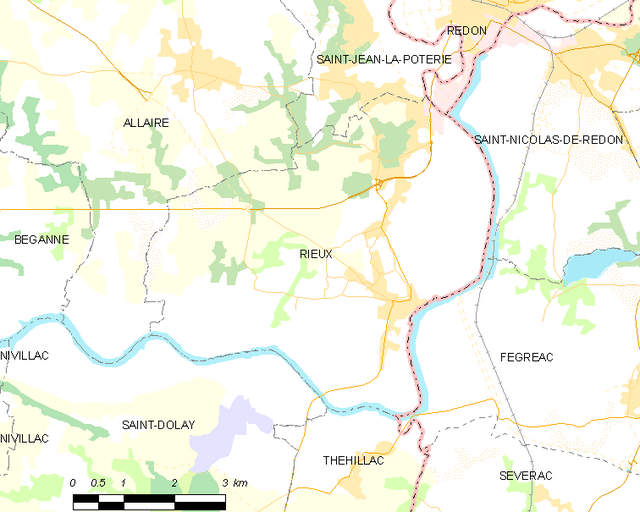 Poziția localității Rieux