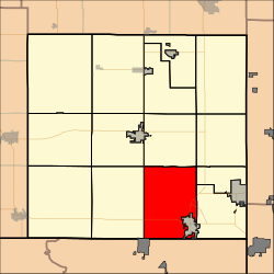 Map highlighting Spring Valley Township, Cherokee County, Kansas.svg