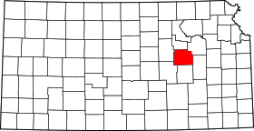 Map of Kansas highlighting Morris County.svg