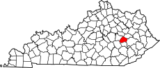 Map of Kentucky highlighting Lee County.svg