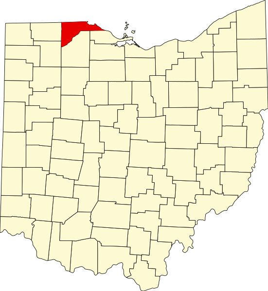 صورة:Map of Ohio highlighting Lucas County.svg