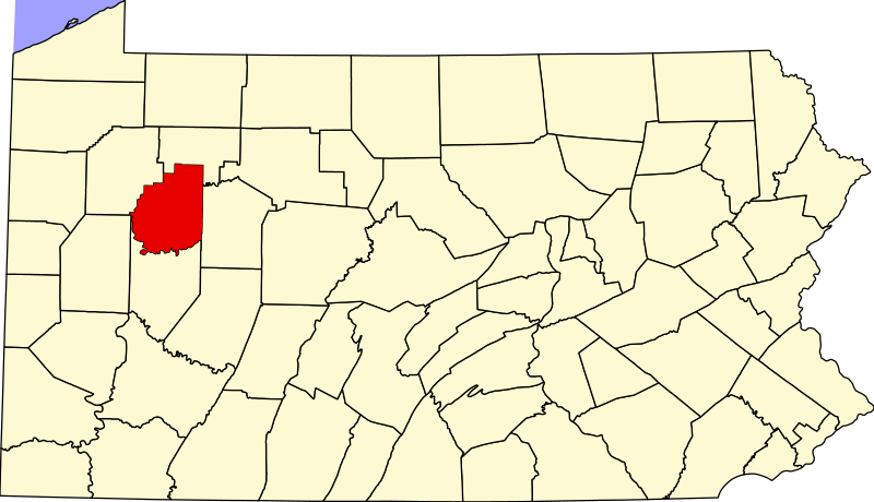 Файл:Map of Pennsylvania highlighting Clarion County.svg
