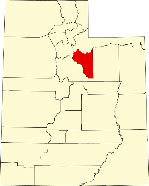 File:Map of Utah highlighting Wasatch County.svg