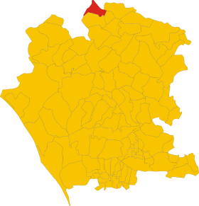 Map of comune of Capriati a Volturno (province of Caserta, region Campania, Italy).svg