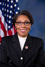 Congresswoman Marcia Fudge, permanent chair of the convention, spoke on the first night Marcia Fudge official photo.jpg