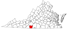 Thumbnail for File:Martinsville, Virginia micropolitan area - Location.svg