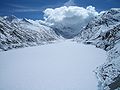 Mattmarkstausee im Saastal in der Schweiz