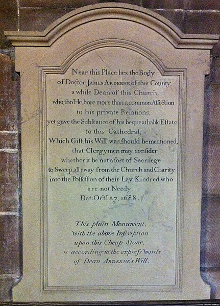File:Memorial to James Arderne in Chester Cathedral.jpg