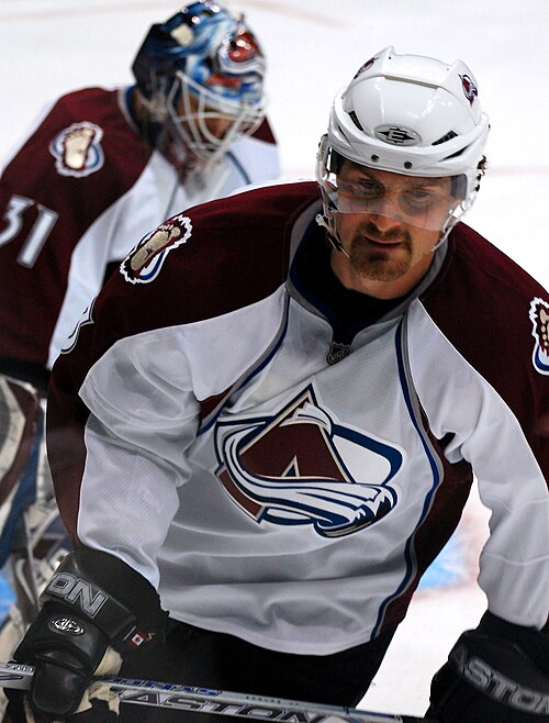 Hejduk with the Colorado Avalanche in 2008