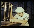 Mildred Webb Women in white doctor Navy planes (motors) at the Naval Air Base, Corpus Christi 1a34880v.jpg