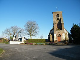 Monument et église - Saigneville.JPG
