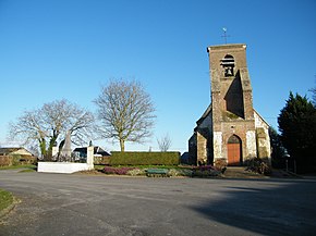 Monument et église - Saigneville.JPG