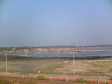 Mappila Bay with the old Arakkal kingdom in the distance Moppilah Bay.JPG