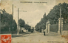 L'avenue du Raincy, à la même époque.