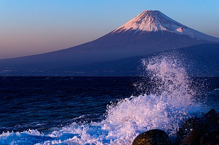 View of Mt. Fuji from Numazu