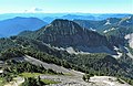 Abiel Peak (centered), Mt. Rainier on the horizon