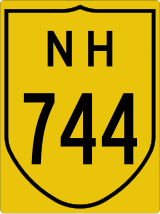 Nh744 Four Lane Map National Highway 744 (India) - Wikiwand