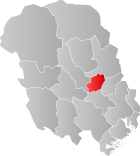Locator map showing Bø within Telemark
