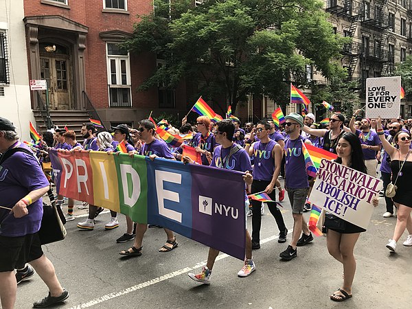 The annual NYC Pride March, the world's largest LGBT event