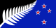 NZ flag design Silver Fern (Black, White & Blue) by Kyle Lockwood.svg