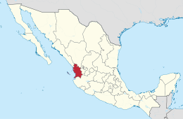 Nayarit - Lokalizacja