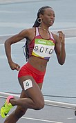 Nercely Soto, afro-Venezuelan athlete. NercelySotoHeat200mWomenGORio2016.jpg