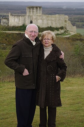 Claude Brodin en zijn vrouw Francine (28-12-2013)