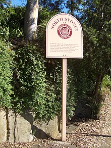 North Sydney Council signpost at Cammeray