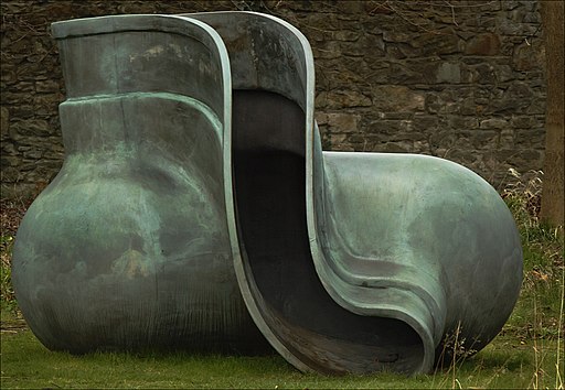 Tony Cragg, Object in Sculpture Garden. Scottish National Gallery of Modern Art