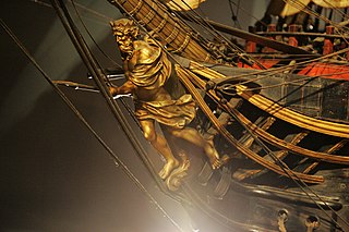 Figurehead (object) Decoration at prow of ship