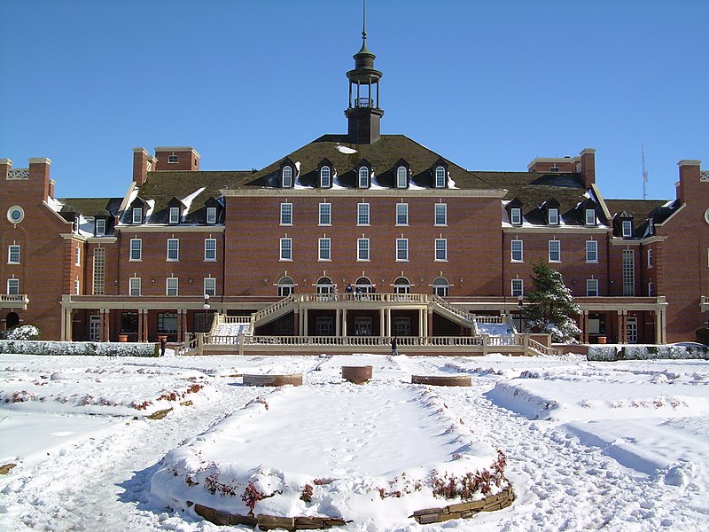 File:Oklahoma State University Student Union snow.JPG