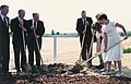 James Faust and Alexander Morrison at the Orlando Temple groundbreaking