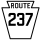 Pennsylvania Route 237 marker