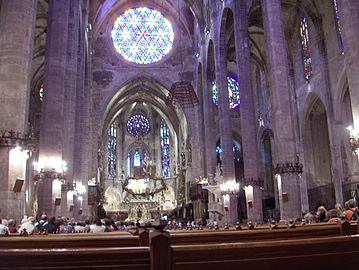 Category:Cathedral of Palma de Mallorca, La Seu, interior.