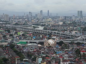 Вид с воздуха на Пандакан в 2022 году.