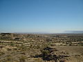 Paisaje desde la ruta turística camino al cañón.