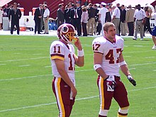 Ramsey and Chris Cooley in 2005 with the Washington Redskins. Patrick Ramsey and Chris Cooley in 2005.jpg