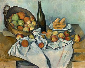 Stilleben Med Lökar: Målning av Paul Cézanne