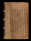 Manuscript fragment reused as book binding