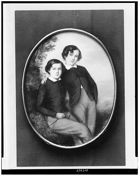 File:Photograph of miniature by unknown artist showing two brothers, James McNeill Whistler, 15 years old, and William Whistler, 13 years old LCCN93506146.jpg