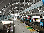 往賀韶站月台（2022年8月）