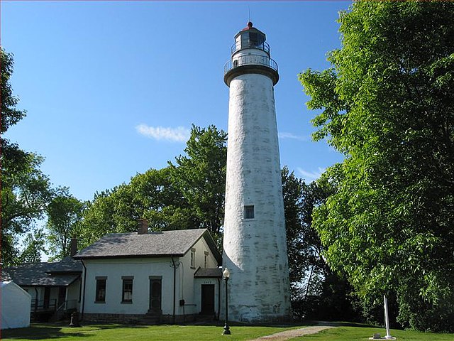 The Pointe aux Barques Light, near the tip of the Thumb