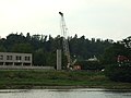 Čeština: Výstavba protipovodňové zdi v Praze na Zbraslavi nápověda English: Anti-flood wall under construction in Prague-Zbraslav, Prague, CZ help