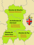 Vignette pour Province ecclésiastique de Clermont