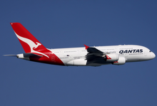 Qantas Airbus A380 Qantas A380-800 VH-OQD SIN 2011-2-5.png