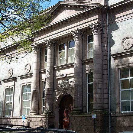 Administration Building on Schoolhill in Aberdeen city centre.