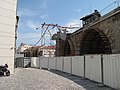 Čeština: Rekonstrukce Negrelliho viaduktu 2018. Praha, Česká republika.