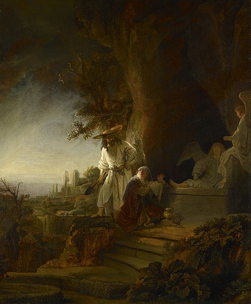 File:Rembrandt van Rijn (Leiden 1606-Amsterdam 1669) - Christ and St Mary Magdalen at the Tomb - RCIN 404816 - Royal Collection.jpg